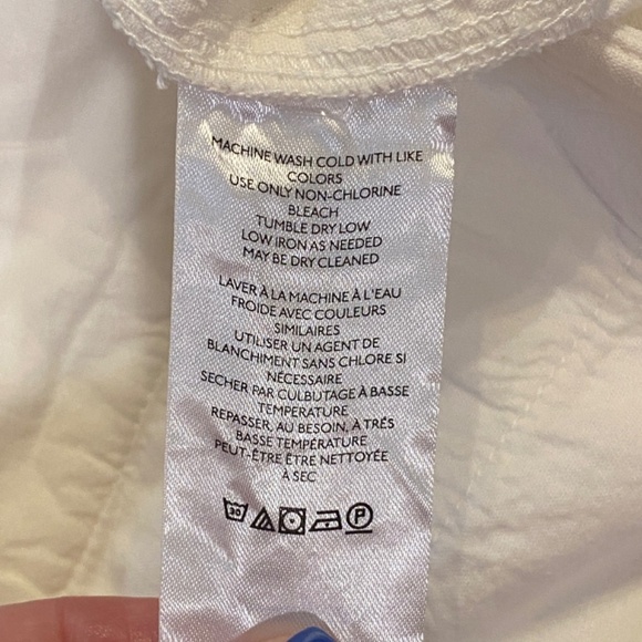 New! Free People Addy Wide leg easy fit chino Pant White nwot 33550 - Picture 15 of 16